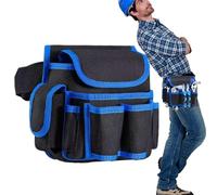 Sacoche Ceinture Outils | Pochette Menuisier Électricien Robuste - Sac Banane Porte-Outils Résistant Usure, Sangle Réglable Amovible Grande Contenance