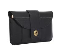 Sacoche Ceinture pour Téléphone Portable Cuir Noir, Sac Téléphone Horizontal Homme, Vertical Cuir Pochette Ceinture Étui de Transport pour Téléphone Voyage Homme Coque Sac Ceinture Clip Poche