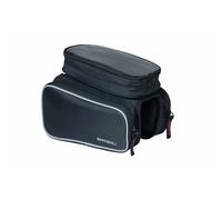 Basil Sacoche de cadre vélo Sport Design – 1,5 L, fixation scratch, 2 compartiments – Noir