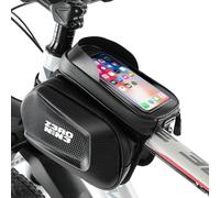 Sacoche de Cadre Velo pour Smartphone sous 6,8'', Support de Téléphone Bicyclette, Sacoche Vélo VTT Imperméable Écran Tactile (H)