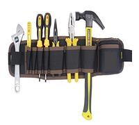 Sacoche de Ceinture à Outils, Ceinture à Outils Multicolore for électricien, Pochette de réparation, Sac Banane Multifonctionnel imperméable en Tissu Oxford for Charpentier(Brown)