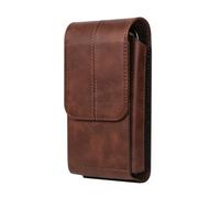 Sacoche de Ceinture pour Téléphone Homme, Étui de Ceinture Cuir pour Telephone Portable, 6.1" Multiples Sac Randonnée Homme Housse de Transport Coque Clip de Ceinture Smartphone Pochette avec Boucle