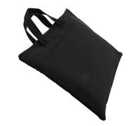 Sacoche de Classement Portable Oxford Noire à Double Couche pour Dossiers | Fermeture Zippée, Poignées de Transport, Compartiments Doubles, Rangement Léger, pour Travail et Réunions