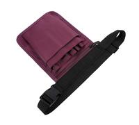 Sacoche de Coiffeur en Nylon Ceinture, Plusieurs Compartiments pour Outils | Accès Rapide Mains Dégagées, pour Stylistes et Barbiers, Backstage ou Voyages, Pourpre