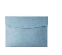 Sacoche de documents A4, grande capacité, étanche, idéale for les archives bureau Enveloppe Porte-Documents(Light blue)