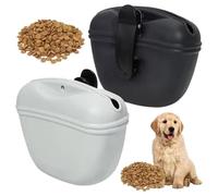 Sacoche De Dressage Chien | 2* Pièces Pochette Friandises Silicone Magnétique | Sac À Friandises Portable Avec Clip Ceinture | Idéal Promenade Voyage Randonnée Camping Parc Éducation Positive