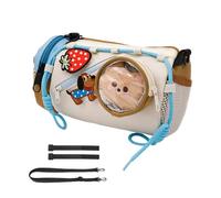 Sacoche de guidon de vélo - 2 l - Étanche - Organiseur de rangement multifonction pour VTT, extérieur, randonnée, vélo de course - Unisexe