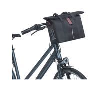 Sacoche de guidon en polyester pour vélo de ville avec plaque et crochets 8-11L