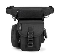 Sacoche De Jambe Moto Sac Banane for Homme, Sac de Jambe, Motocycliste, Appareil Photo, Sport, Voyage, Ceinture de Hanche, Sacs Banane for Cuisse Sacoche Moto Jambe(Black)