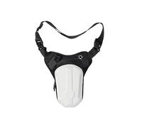 Sacoche De Jambe Moto Sac de Jambe Moto étanche, Sac Taille Basse avec Fermetures éclair, Diagonal extérieur, Banane léger for l'équitation(White)