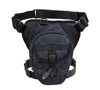 Sacoche De Jambe Moto Sac de Jambe Moto for Motocycliste Sac Multifonction Banane Hanche équitation Poitrine Taille Cuisse(DB-101 BU)