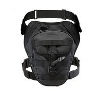 Sacoche De Jambe Moto Sac de Jambe Moto for Motocycliste Sac Multifonction Banane Hanche équitation Poitrine Taille Cuisse(DB-101 BK)