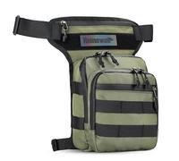 Sacoche De Jambe Moto Sac de Voyage Tactique étanche for Moto, Sac à Main for téléphone Portable, Sac Banane, Sac de Jambe de Moto Sacoche Moto Jambe(Green)