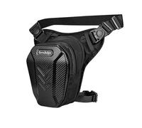Sacoche De Jambe Moto Sacoche de Jambe de Moto imperméable for Hommes et Femmes, Sac Banane de Course, d'équitation, de Chevalier Sacoche Moto Jambe(Black)