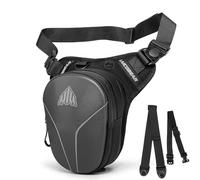 Sacoche De Jambe Moto Sacoche de Jambe for Moto, Sac Banane étanche for, for Motocross, Taille Rigide for Course(Gray)