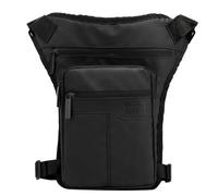 Sacoche de Jambe Moto Sacs de Jambe tombants imperméables et Polyvalents, Ceinture Hanche Portable, Sac Banane, Plusieurs Poches for l'équitation en Plein air, Le Cyclisme(Black)