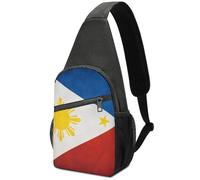 Sacoche de Poitrine Portable Grande capacité, Motif Drapeau des Philippines, Fleurs, Oiseaux, Paradis Tropical, Hawaï, bandoulière Simple