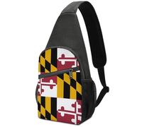 Sacoche de Poitrine Portable Grande capacité, Motif Drapeau du Maryland, Fleurs, Oiseaux, Paradis Tropical, Hawaï, bandoulière Simple