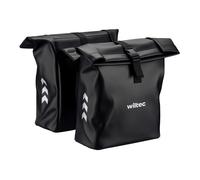 WilTec Sac Double pour Porte-Bagages 48 l, Sacoche de vélo pour Porte-Bagages 30 x 14 x 57 cm, Sacoche de vélo résistante à l'eau