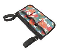 Sacoche de Rangement Oxford pour Fauteuil Roulant, Déambulateur | Compartiment Zippé Compact, Deux Sangles et Fixation Autoagrippante, pour Objets du Quotidien