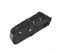 Sacoche de selle de vélo de 15 L pour vélo de route avec protection intégrale imperméable et éléments réfléchissants pour une utilisation en faible luminosité Noir 10 l