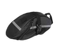 Sacoche de Selle de Vélo en Nylon, Imperméable, Noire, Réfléchissante | Poche Arrière Portable, pour Vtt et Carte D’identité, Anti-chute, Usage Cyclisme Extérieur