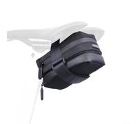 Sacoche de selle de vélo étanche avec bande réfléchissante, PU 900D | Rangement d'outils en polyester monté sur le siège, fermeture sécurisée et sangle pour la conduite de nuit