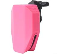 Sacoche de selle de vélo étanche en silicone avec design à dégagement rapide et support réglable pour vélo de route, montagne, pour vélos GRAVEL et vélos pliants (rose rouge)