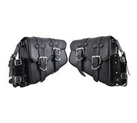 Sacoche De Selle en Cuir Noir pour Moto Sac Solo À Bras Oscillant Rétro avec Porte-gobelet pour Modèles Harley pour Sportster XL 883 Sac de Voyage pour Moto