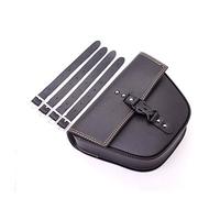 Sacoche de Selle Latérale de Moto, Sacoche de Selle Latérale de Moto en Cuir Synthétique Triangle pour Vélos VTT Cafe Racer