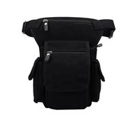 Sacoche De Selle/Sac Arrière De Moto Sac Banane Décontracté pour Homme, Sacoche Taille pour Motocycliste, Multi-Poches, en Toile, Style Militaire Sacoche De Moteur(Black)