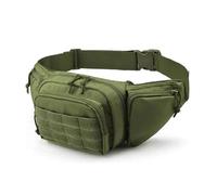 SAcoche De Selle/Sac Arrière De Moto Tactique Militaire Moto Cavalier Escalade Camping Nylon Mâle Outil Fronde Poitrine Hanche Bum Sac Hommes Taille Fanny Pack Ceinture Sac Sacoche De Moteur(Army Gree