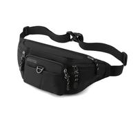 Sacoche De Selle/Sac Arrière De Moto Voyage Militaire Mode Sport Nylon Mâle Pochette Sac À Main Bum Hanche Sacs Hommes Multi-Poches Fanny Pack Ceinture Fronde Poitrine Sac Sacoche De Moteur(Black)