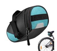 Sacoche de siège de vélo - Sacoches de selle de vélo imperméables de 7,09 pouces | Sacs de rangement de vélo pour feu arrière sous la selle | Sac en forme de cale pour accessoires de vélo de route VTT