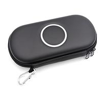 Sacoche de Transport en EVA pour Sony PSP 1000 2000 3000 Console de Jeux Sacoche de Voyage Portable Sacoche à Fermeture éclair Sac de Stockage Dur Sacoche de Voyage protectrice (Black)