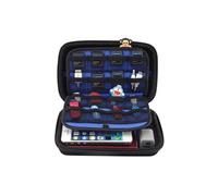 Sacoche de transport pour disque dur 2.5pouces clé USB carte mémoire SD Cas étui sac housse de protection bleu