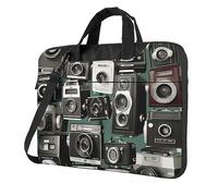 Sacoche de transport pour ordinateur portable 15,6" Motif rétro Cool Camera Collection1