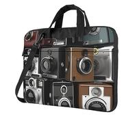 Sacoche de transport pour ordinateur portable de 14 pouces Motif rétro Cool Camera Collection