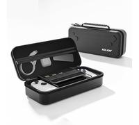 Sacoche de Transport Rigide Compatible avec la Console de Jeu pour ROG Ally et Ses Accessoires, Sacoche Rigide en EVA avec Protecteur d'écran, pour Le Voyage et Le Stockage (Noir)