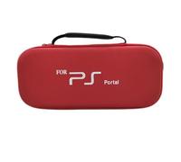 Sacoche de Transport Rigide pour Playstation Portal Remote Player, Sacoche de Voyage protectrice, Housse de Rangement Accessoires pour PS Portal (Rouge)