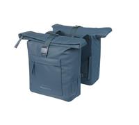 Sacoche de vélo double étanche - Basil B.V. - 41 l - Réfléchissante - Matériau recy leu - Système de clic MIK