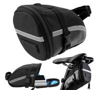 Sacoche de vélo étanche sous la Selle - Étui Multifonction avec Sangles réglables - Noir