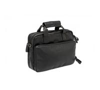 Sacoche de vélo - New Looxs - Cali - Cuir - Compartiment pour ordinateur 15 pouces - Noir