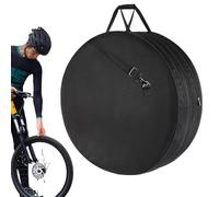 Sacoche de vélo - Porte-pneus de route - Protection - Avec panneau en polyéthylène renforcé pour le transport en montagne - Poignée - Bandoulière amovible - Stockage des roues - Compagnon de transport