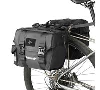 Sacoche de vélo Rhinowalk 22L - Doubles sacoches pour porte-bagages arrière de vélo avec poignée de transport - Accessoires de cyclisme professionnel - Noir