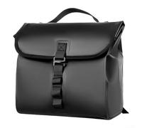Sacoche de vélo robuste et étanche Capacité 5-10 l Rangement suspendu pour potence de guidon Support arrière Vélo urbain Vert (noir)