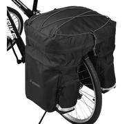WOZINSKY Sacoche de vélo porte-bagages, Sac de voyage, étanche, Sac pour ebike, VTT, vélo de route, Bike Bag, Sac de vélo 60 L avec housse imperméable, Noir