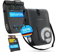 Sacoche de vélo universelle pour porte-bagages,vélo électrique et vélo 28 l (amovible,étanche)-Sacoche de porte-bagages et sacoche de vélo-Compartiment pour ordinateur portable & système