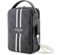 Sacoche de voyage avec port USB Modèle Stripe 4G Guess Noir Noir G