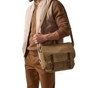 Sacoche d'ordinateur en toile cirÃ©e Quadra Heritage Vert TU